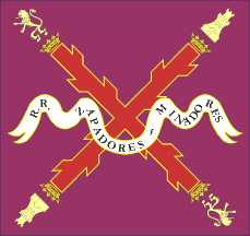[Regimental Colour of the Royal Regiment of Sappers Miners 1802 (Spain)]